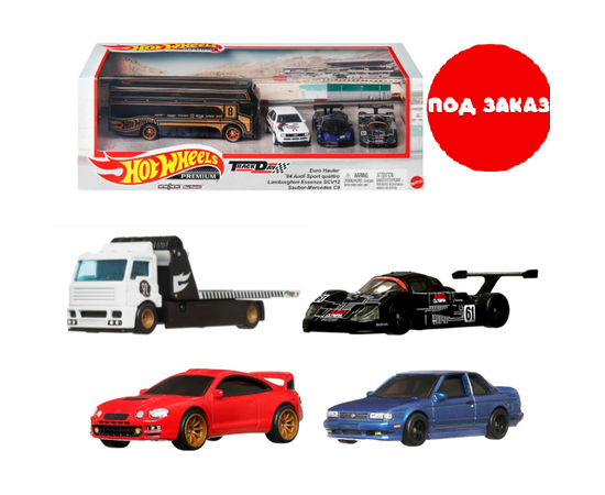Hot Wheels Коллекционный набор из 4 автомобилей Premium Collector Set