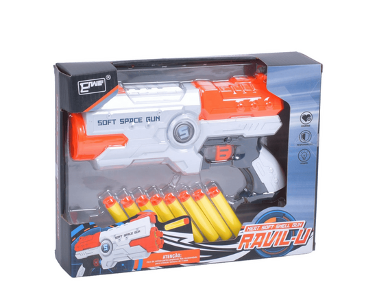 Бластер-пулемет с мягкими пулями на присоске от бренда Enwei