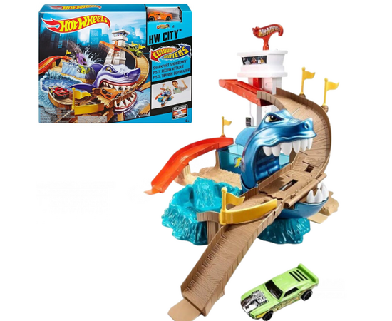 Игровой набор Hot Wheels Трек "Охота на акулу" Игровой набор Hot Wheels Трек "Охота на акулу"