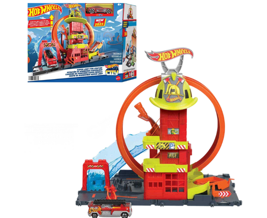 Игровой набор Hot Wheels  «Городская пожарная станция. Супер петля» Игровой набор Hot Wheels  «Городская пожарная станция. Супер петля»