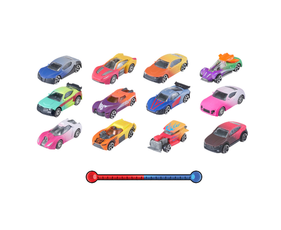 Набор из 3 машинок меняющих цвет от бренда Teamsterz, на выбор