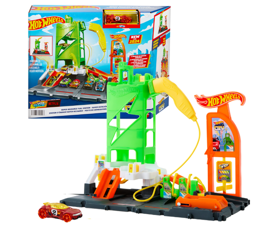 Игровой набор Hot Wheels «Заправочная станция Super Recharge» Игровой набор Hot Wheels «Заправочная станция Super Recharge»