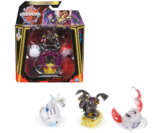 Игровой набор Bakugan Starter 3-Pack от бренда Spin Master