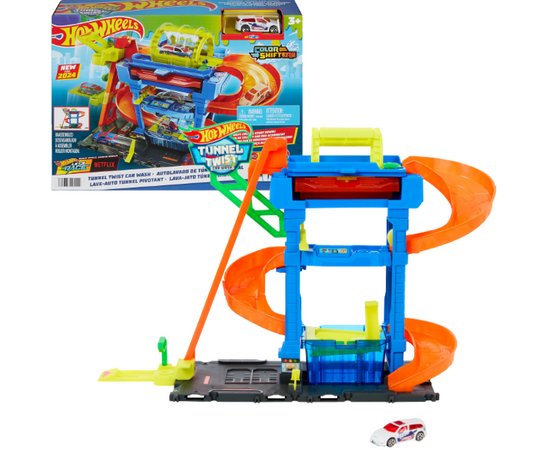 Hot Wheels Трек «Автомойка туннельный твист» Hot Wheels Трек «Автомойка туннельный твист»
