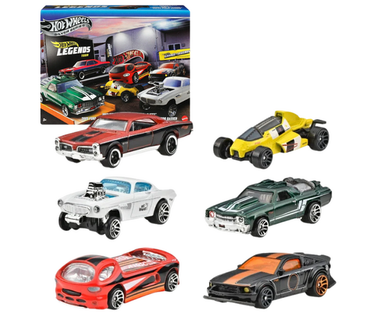 Набор коллекционных машинок 1:64 Hot Wheels «Тур легенд»