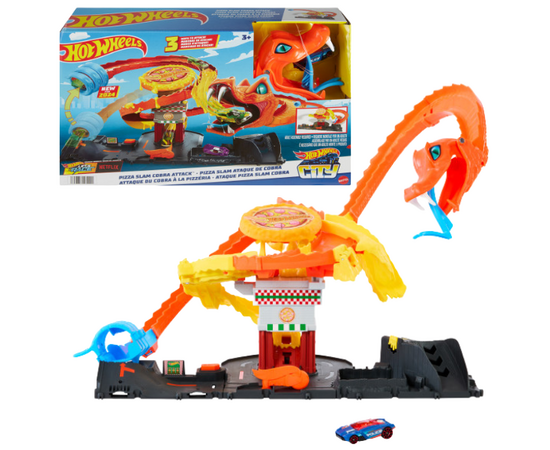 Hot Wheels Трек «Атака кобры на пиццерию» Hot Wheels Трек «Атака кобры на пиццерию»