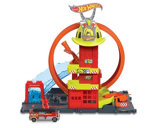 Игровой набор Hot Wheels  «Городская пожарная станция. Супер петля» Игровой набор Hot Wheels  «Городская пожарная станция. Супер петля»