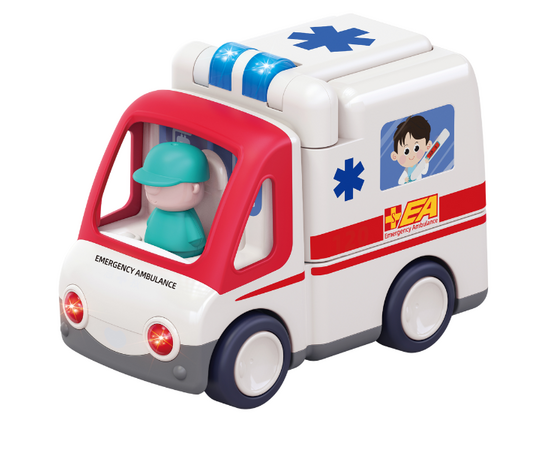 Машинка «Скорая помощь» со световыми и звуковыми эффектами от бренда Hola Toys