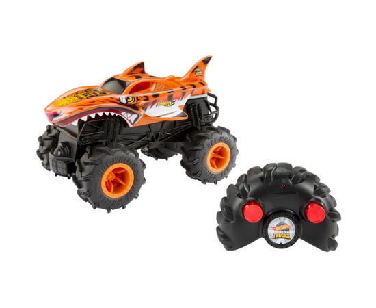 Hot Wheels 1:24 Monster Trucks на радиоуправлении «Неудержимая Тигровая акула»