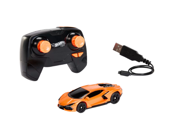 Hot Wheels Гоночный радиоуправляемый автомобиль 1:64 Lamborghini Revuelto
