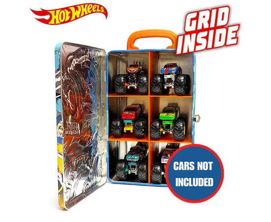 Контейнер для хранения 6 машинок из серии Monster Trucks, от бренда Hot Wheels Контейнер для хранения 6 машинок из серии Monster Trucks, от бренда Hot Wheels