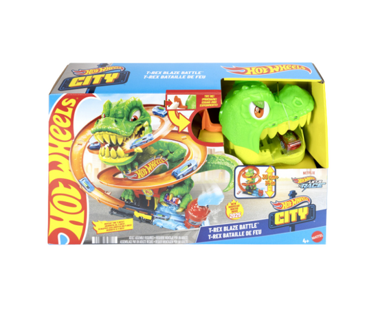 Игровой набор Hot Wheels City "Атака огненного Ти-Рекса" Игровой набор Hot Wheels City "Атака огненного Ти-Рекса"