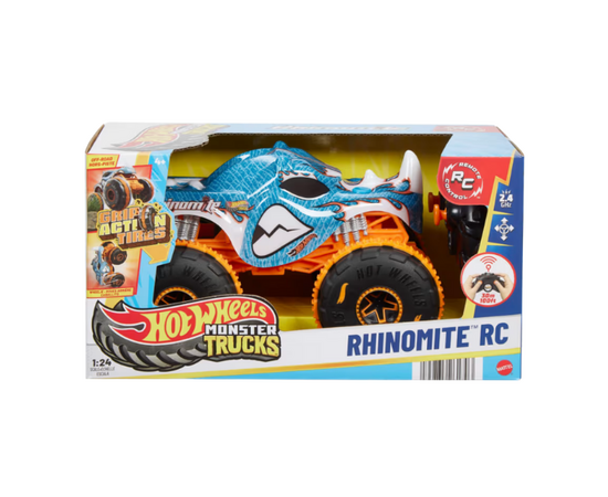 Hot Wheels 1:24 Monster Trucks на радиоуправлении «Риномит»