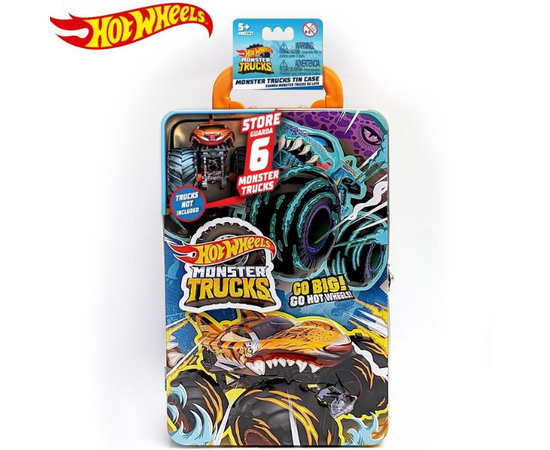 Контейнер для хранения 6 машинок из серии Monster Trucks, от бренда Hot Wheels Контейнер для хранения 6 машинок из серии Monster Trucks, от бренда Hot Wheels