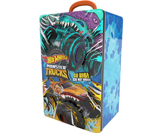 Контейнер для хранения 6 машинок из серии Monster Trucks, от бренда Hot Wheels Контейнер для хранения 6 машинок из серии Monster Trucks, от бренда Hot Wheels