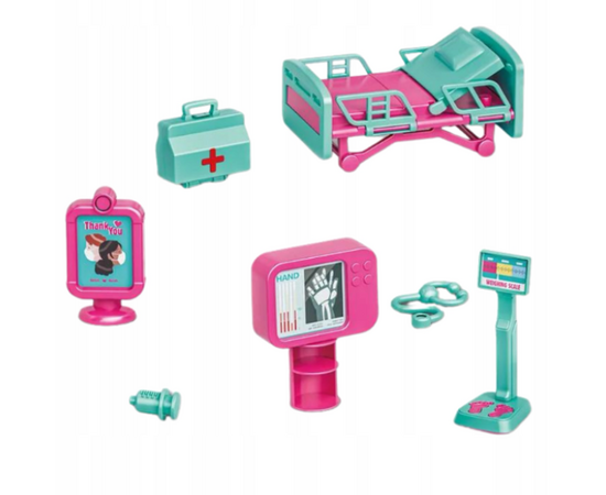 Игровой набор "Мобильная клиника" с куклой и аксессуарами