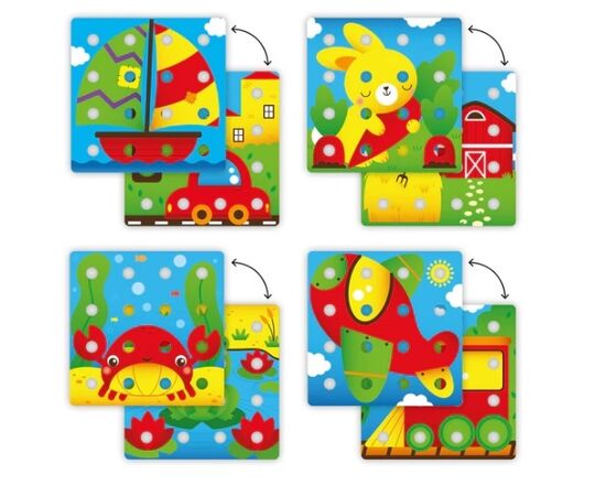 Крупная мозайка "Jumbo Peggy" от бренда Quercetti