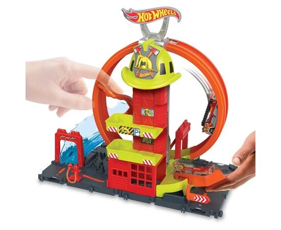 Игровой набор Hot Wheels  «Городская пожарная станция. Супер петля» Игровой набор Hot Wheels  «Городская пожарная станция. Супер петля»