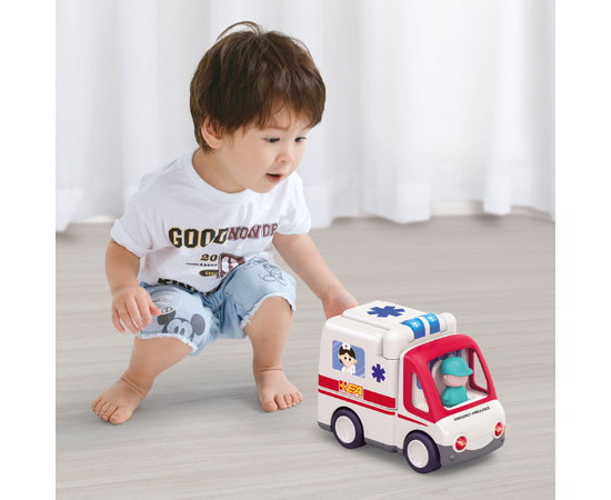 Машинка «Скорая помощь» со световыми и звуковыми эффектами от бренда Hola Toys