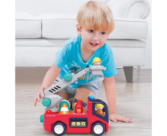 Игрушка «Пожарная машина» с музыкой и светом от бренда Hola Toys