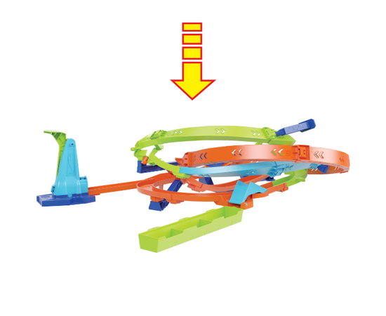 Игровой набор Hot Wheels  «Циклон с петлями» с пусковым механизмом