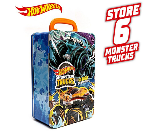 Контейнер для хранения 6 машинок из серии Monster Trucks, от бренда Hot Wheels Контейнер для хранения 6 машинок из серии Monster Trucks, от бренда Hot Wheels
