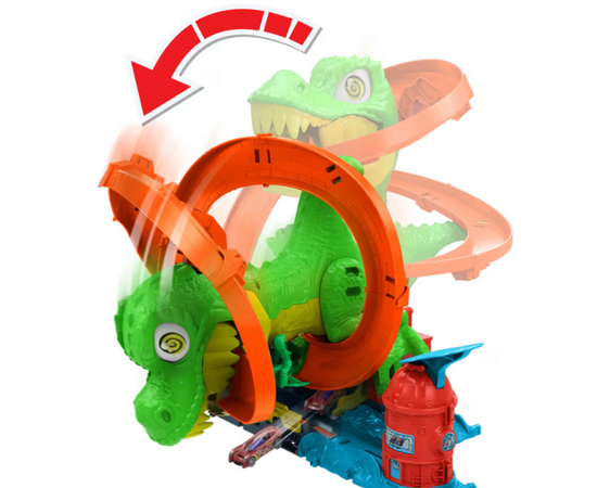 Игровой набор Hot Wheels City "Атака огненного Ти-Рекса" Игровой набор Hot Wheels City "Атака огненного Ти-Рекса"