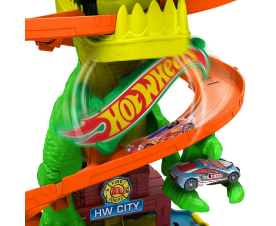 Игровой набор Hot Wheels City "Атака огненного Ти-Рекса" Игровой набор Hot Wheels City "Атака огненного Ти-Рекса"