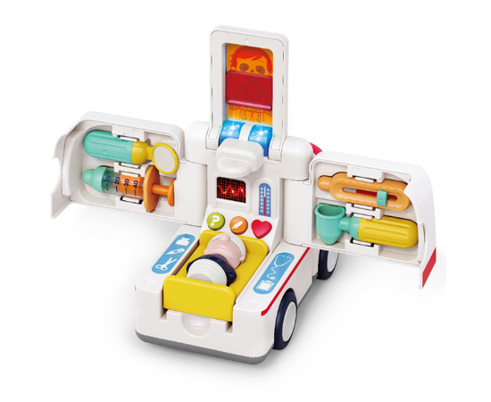 Машинка «Скорая помощь» со световыми и звуковыми эффектами от бренда Hola Toys