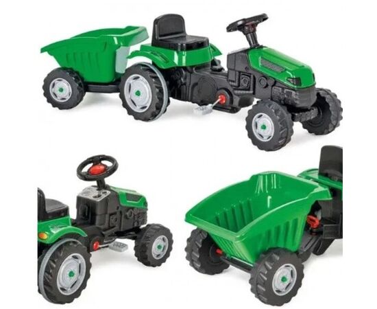Трактор с прицепом ACTIVE, красный/зеленый от бренда Pilsan