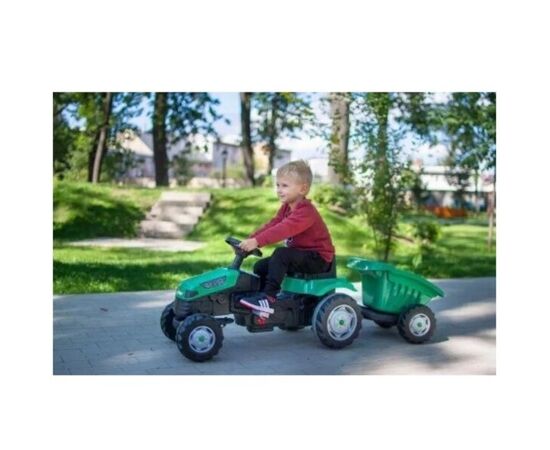 Трактор с прицепом ACTIVE, красный/зеленый от бренда Pilsan