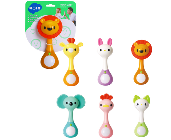 Интерактивная погремушка-прорезыватель «Мини» от бренда Hola, в ассортименте