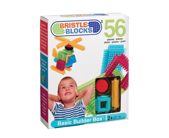 Конструктор серии Bristle Blocks "Строитель" от бренда Battat, 56 деталей