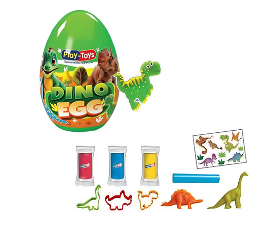 Набор для лепки в яйце «Динозавры» от бренда Play-Toys