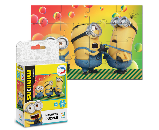 Магнитный пазл «Друзья», серия Миньоны от бренда Dodo,16 элементов