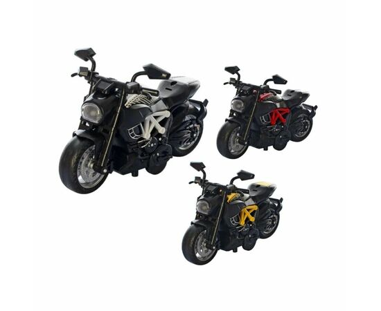 1:14 Металлический мотоцикл со звуком и светом, в ассортименте
