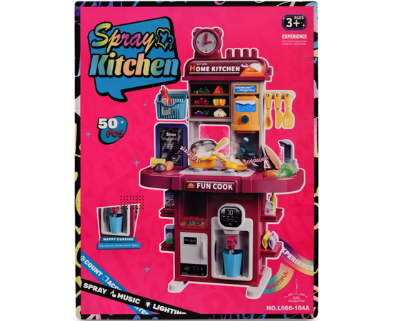 Детская игровая кухня со световыми и звуковыми эффектами