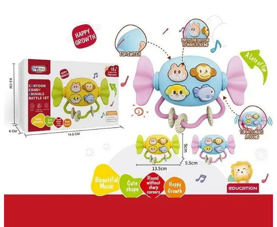 Музыкальная погремушка "Конфетка"