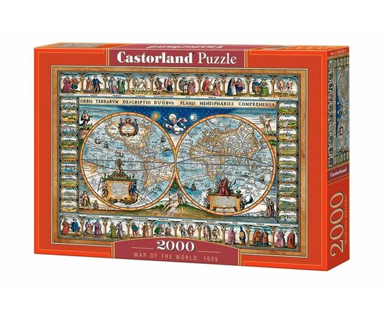 Пазл от бренда Castorland "Карта мира, 1639 г.",2000 элементов