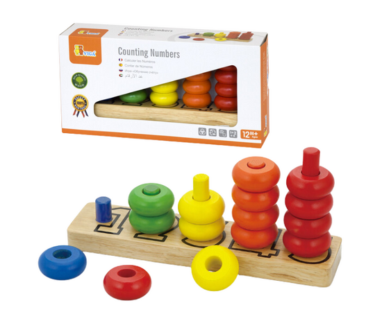 Развивающая игра «Разложи по номерам» от бренда Viga Toys