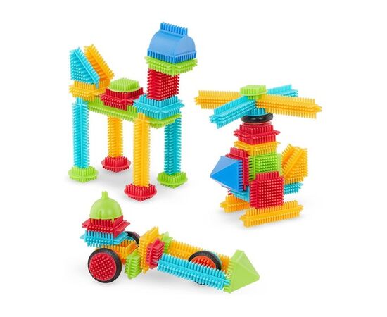Конструктор серии Bristle Blocks "Строитель" от бренда Battat, 56 деталей