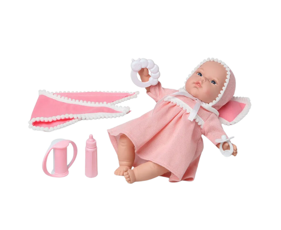 Пупс Бонни в розовом платье с аксессуарами