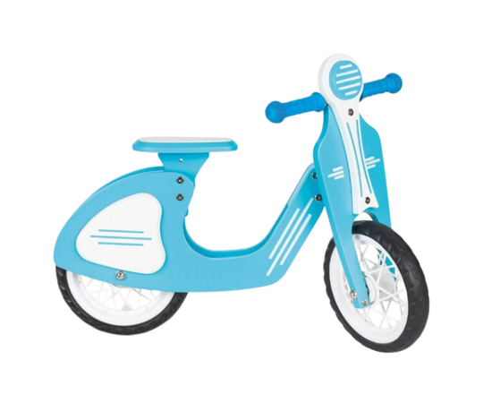 Ретро-велосипед без педалей, с EVA колесами, синий/розовый от бренда Pilsan