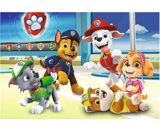 Пазл "В щенячьем мире" от бренда Trefl, 60 элементов