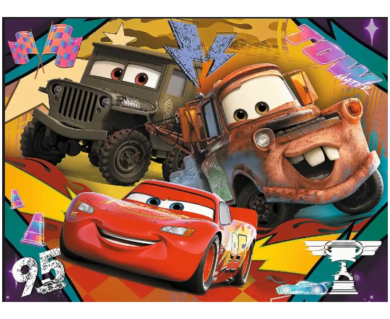 Пазл "Машины на скорости" от бренда Trefl, 30 элементов