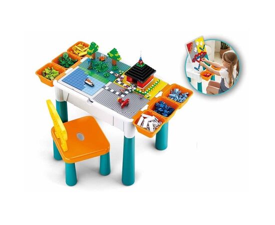 Столик игровой с конструктором 9 в 1 от бренда Sluban