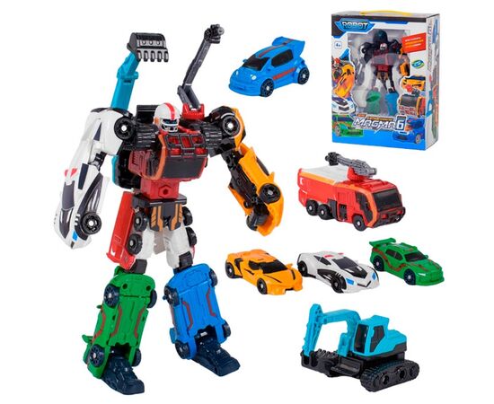 Робот-трансформер Магма 6 (состоит из 6 машинок)
