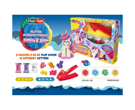 Игровой набор для лепки "Блестящий единорог" от бренда Play-Toys