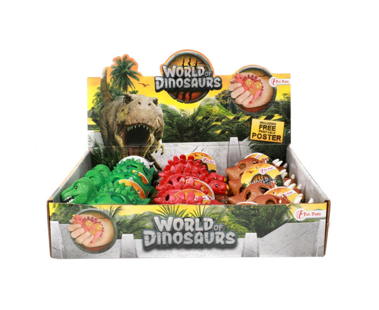 Игрушка-антистресс «Динозавр с гранулами»