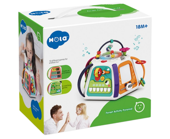 Бизикуб «Лесок» со светом и звуками от бренда Hola Toys